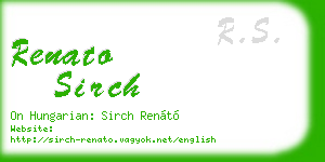 renato sirch business card